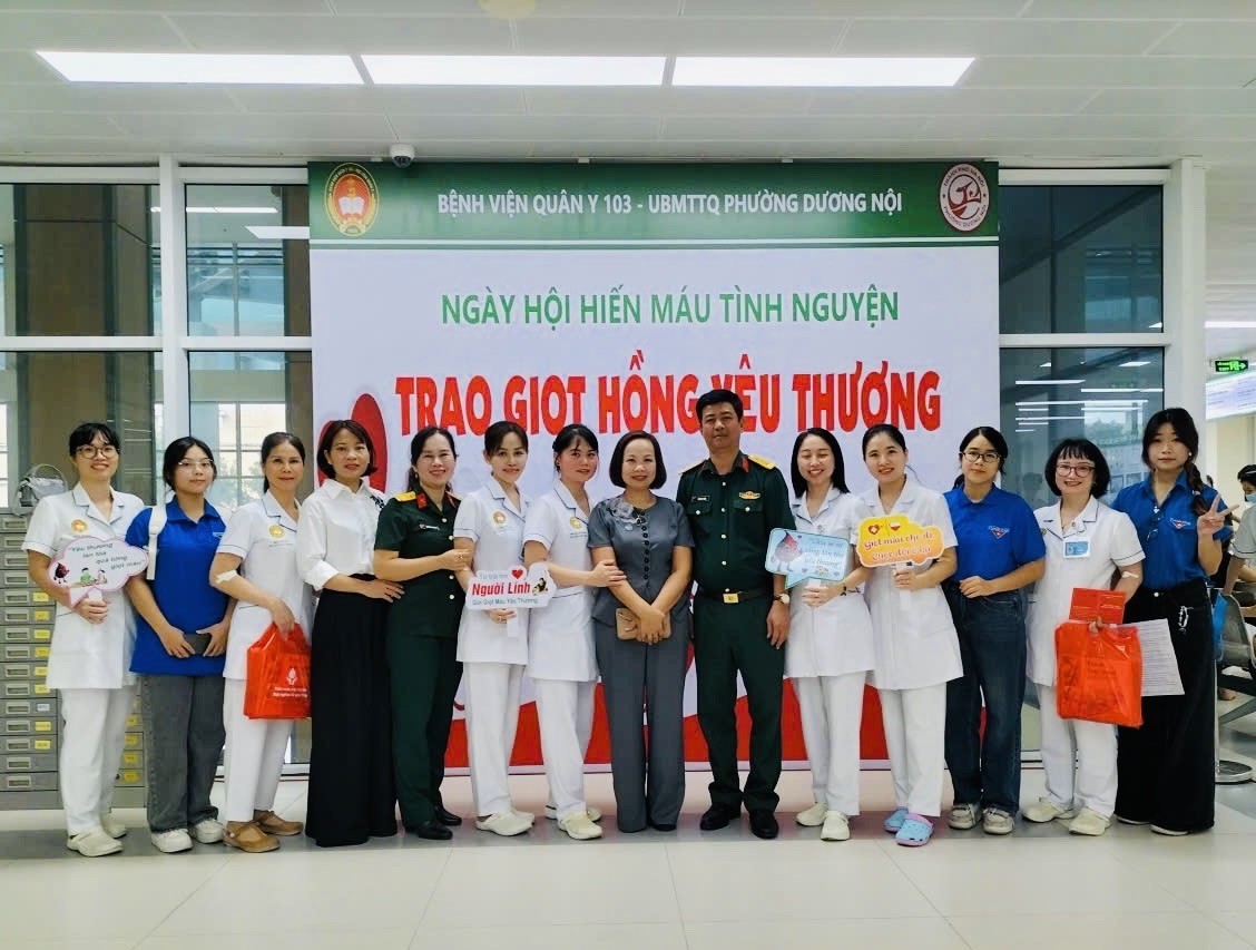 MTTQ phường Dương Nội phối hợp hiến máu tình nguyện năm 2025