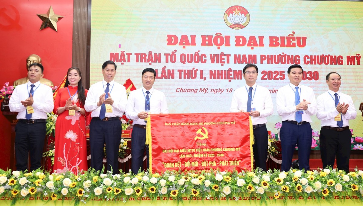 Đại hội đại biểu MTTQ Việt Nam phường Chương Mỹ nhiệm kỳ 2025 - 2030 thành công tốt đẹp