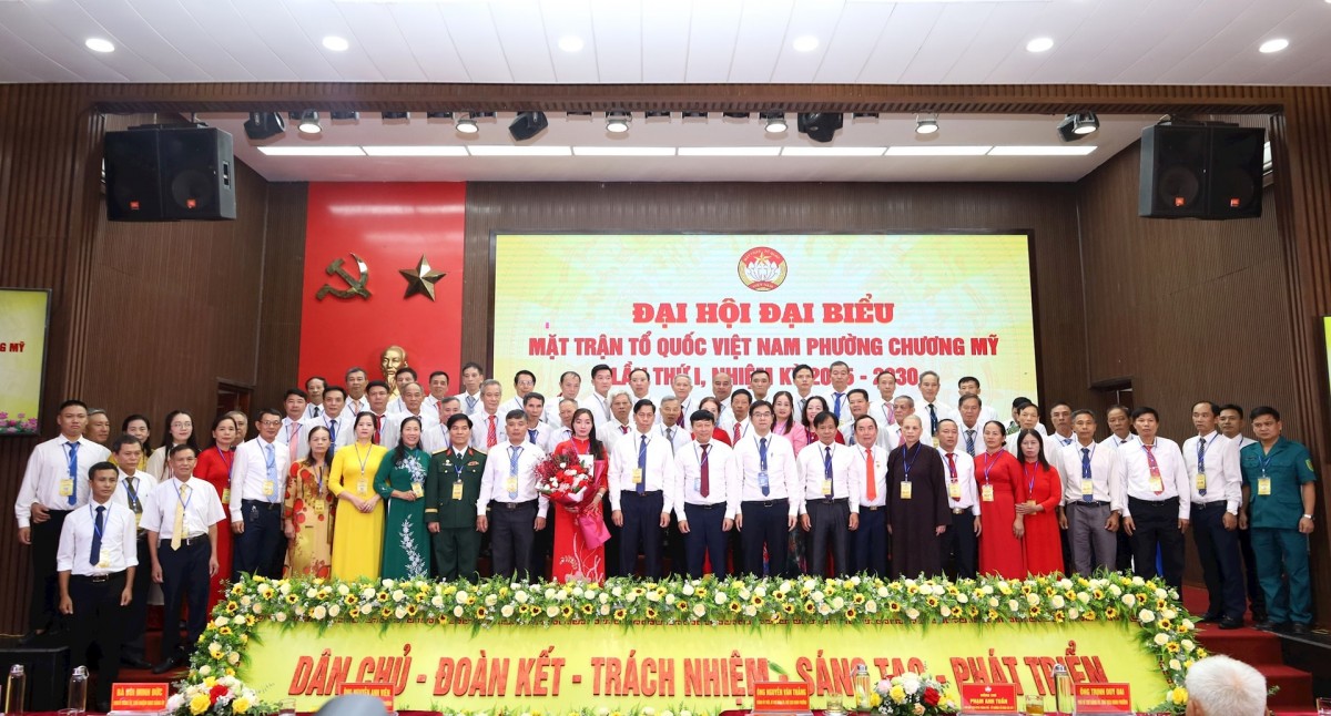 Đại hội đại biểu MTTQ Việt Nam phường Chương Mỹ nhiệm kỳ 2025 - 2030 thành công tốt đẹp