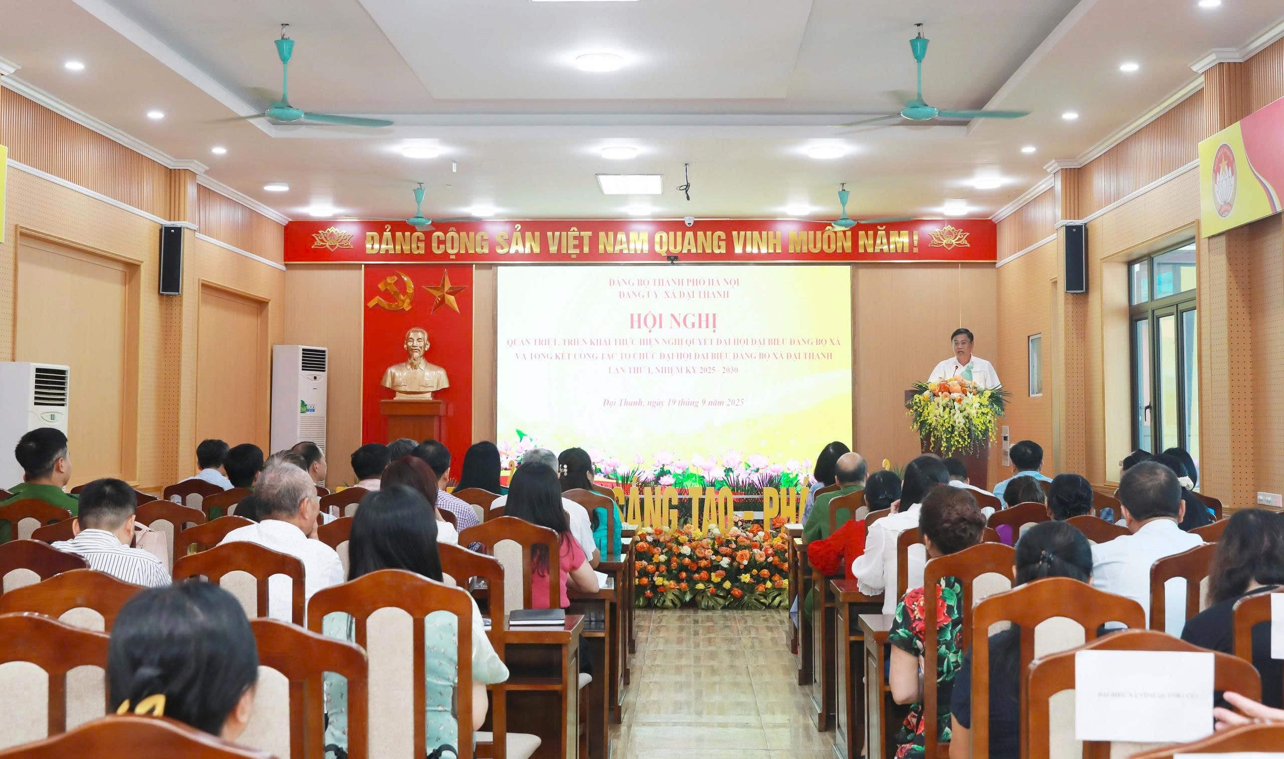 Xã Đại Thanh quán triệt Nghị quyết Đại hội Đảng bộ lần thứ I, nhiệm kỳ 2025 - 2030 Xã Đại Thanh quán triệt Nghị quyết Đại hội Đảng bộ lần thứ I, nhiệm kỳ 2025 - 2030