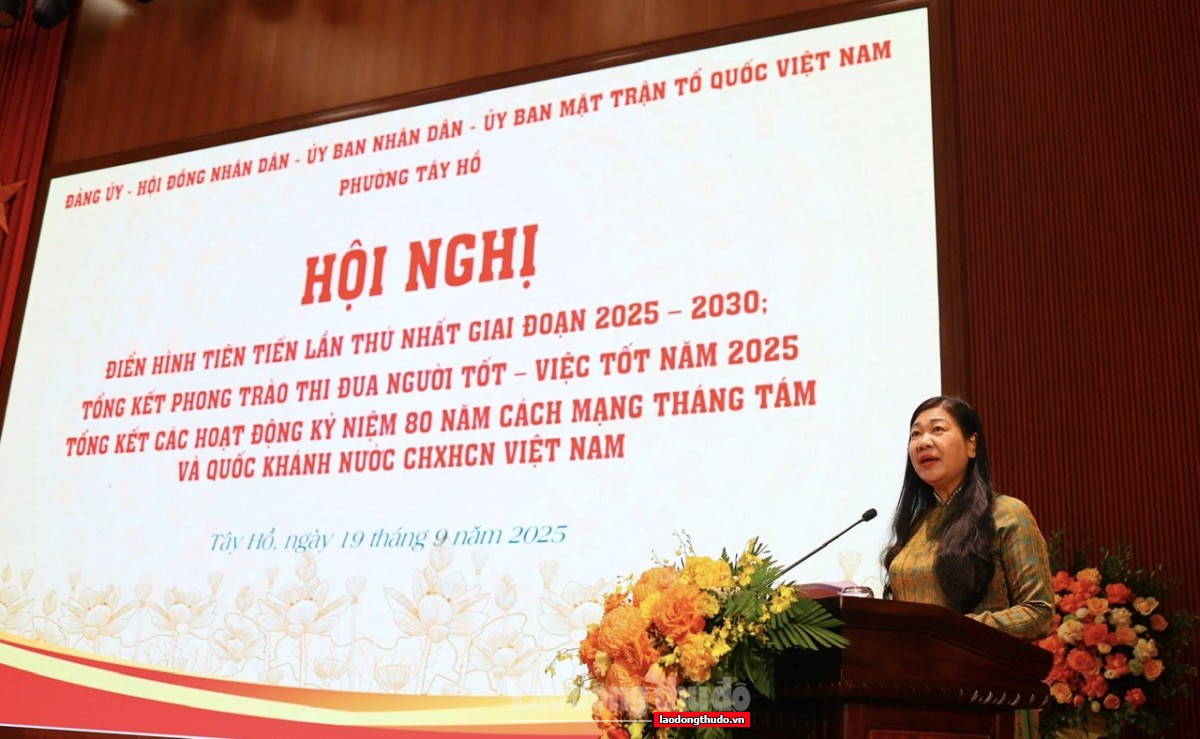 Phường Tây Hồ: Biểu dương nhiều điển hình tiên tiến, lan tỏa phong trào thi đua yêu nước