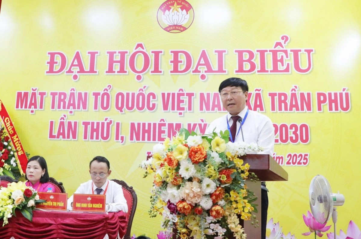 Đại hội MTTQ xã Trần Phú lần thứ I: Tiên phong củng cố khối đại đoàn kết, xây dựng quê hương giàu đẹp