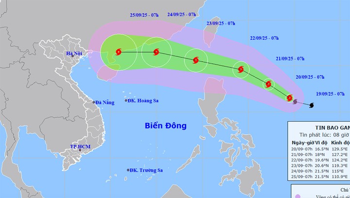 Tin bão mới nhất: Siêu bão Ragasa có thể mạnh cấp 15-16 khi vào biển Đông