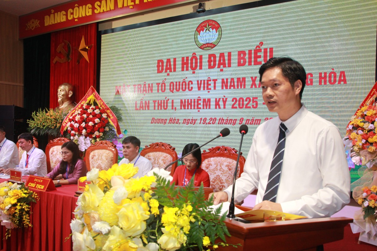 Phát huy công tác Mặt trận, phấn đấu xây dựng xã Dương Hòa đoàn kết, giàu bản sắc văn hoá