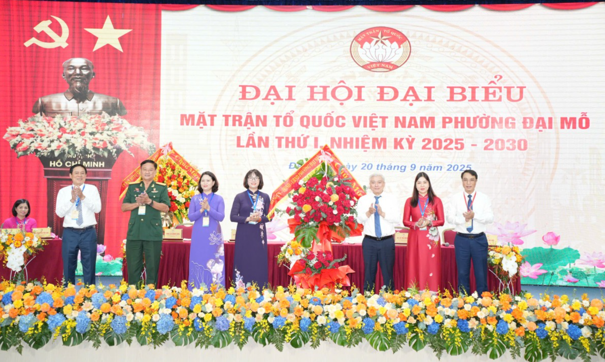 Đại hội MTTQ Việt Nam phường Đại Mỗ lần thứ I: Chung sức xây dựng đô thị xanh - thông minh - bền vững