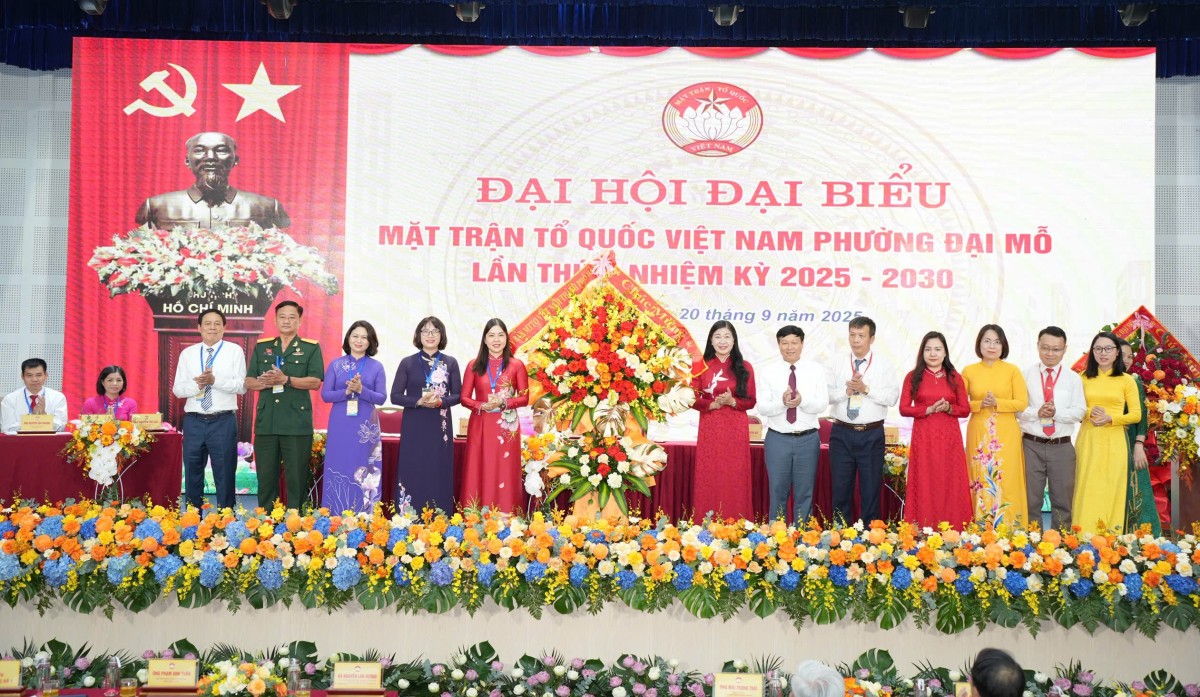 Đại hội MTTQ Việt Nam phường Đại Mỗ lần thứ I: Chung sức xây dựng đô thị xanh - thông minh - bền vững