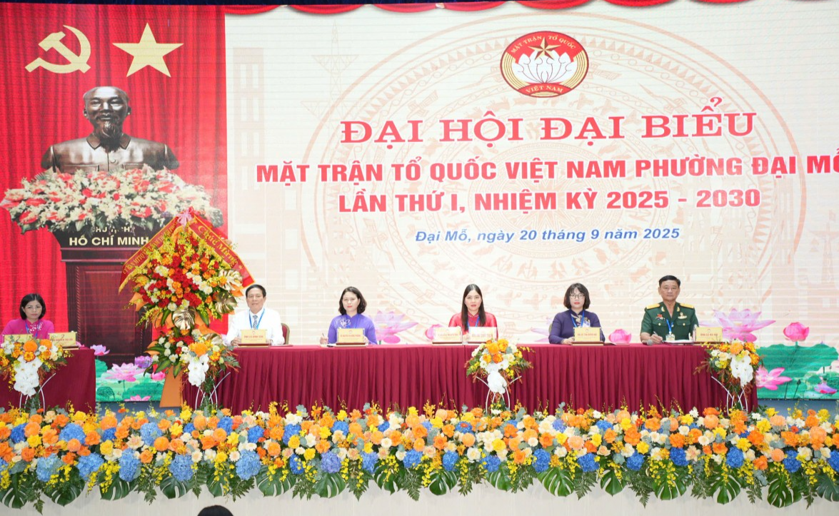 Đại hội MTTQ Việt Nam phường Đại Mỗ lần thứ I: Chung sức xây dựng đô thị xanh - thông minh - bền vững