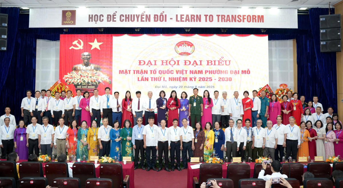 Đại hội MTTQ Việt Nam phường Đại Mỗ lần thứ I: Chung sức xây dựng đô thị xanh - thông minh - bền vững