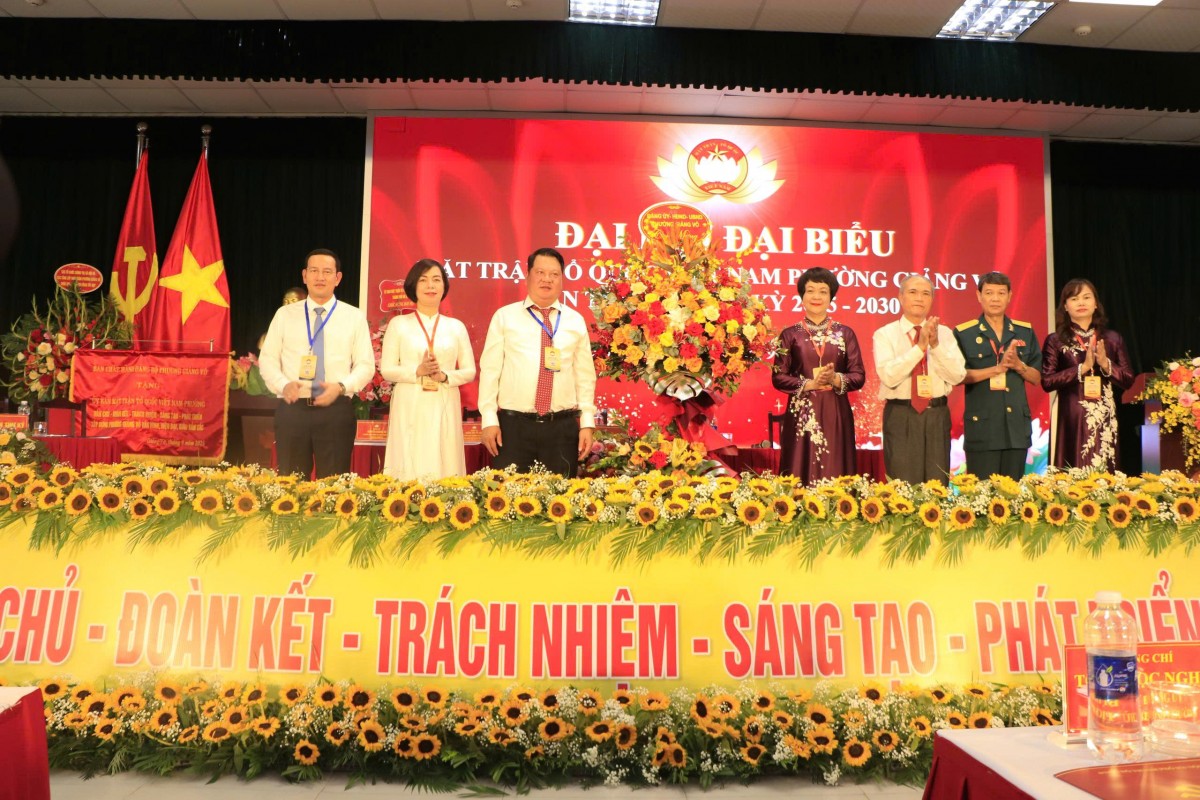 Phát huy sức mạnh khối đại đoàn kết toàn dân, xây dựng phường Giảng Võ giàu đẹp