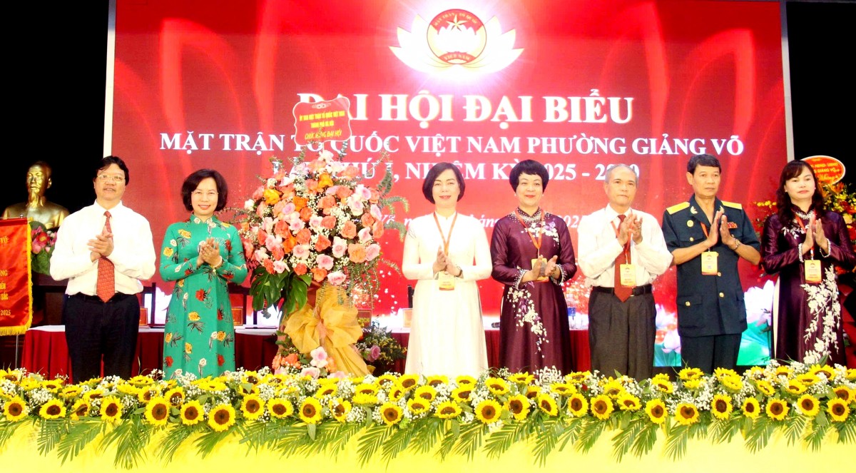 Phát huy sức mạnh khối đại đoàn kết toàn dân, xây dựng phường Giảng Võ giàu đẹp