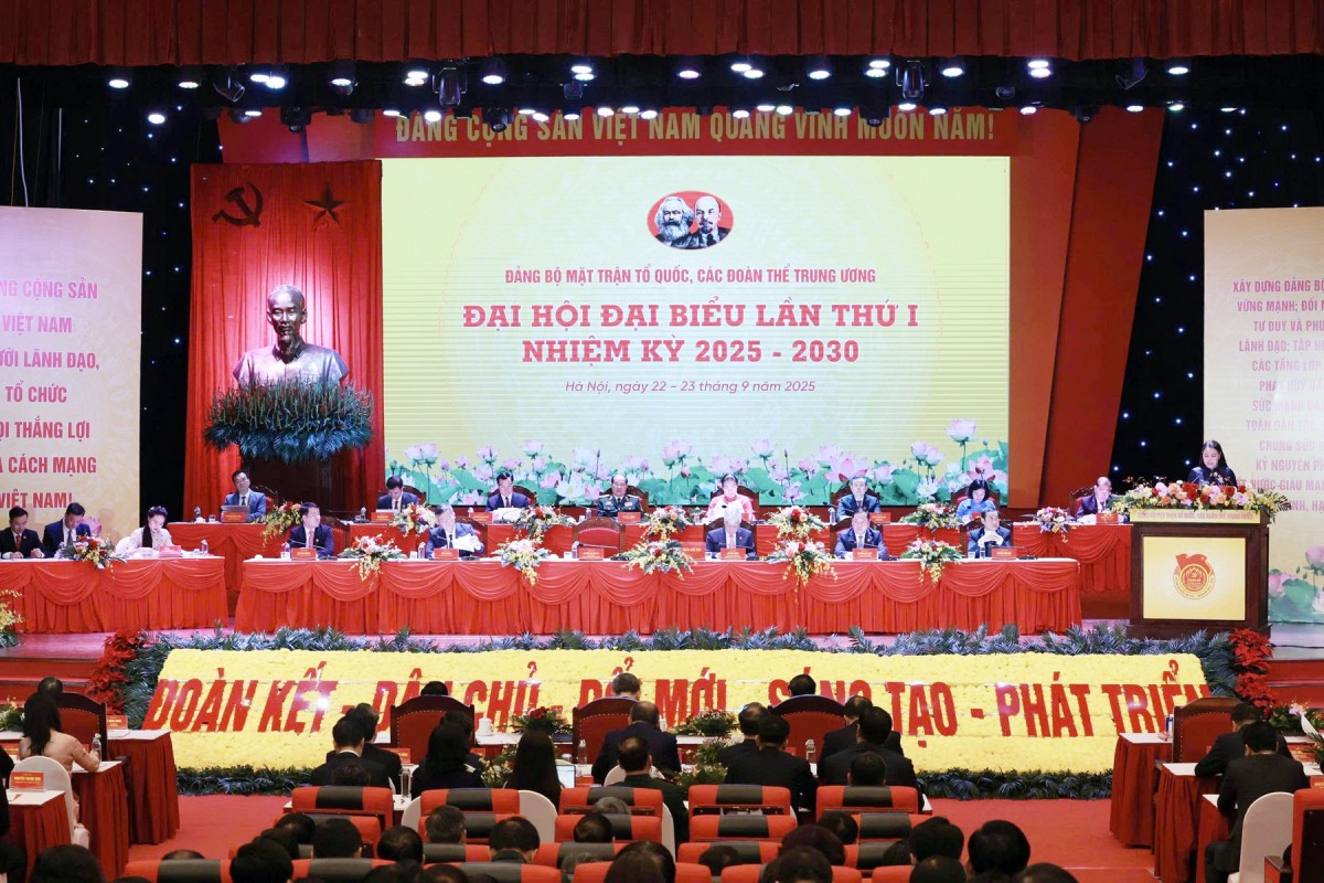 Tổng Bí thư Tô Lâm dự Đại hội đại biểu Đảng bộ MTTQ, các đoàn thể Trung ương lần thứ I