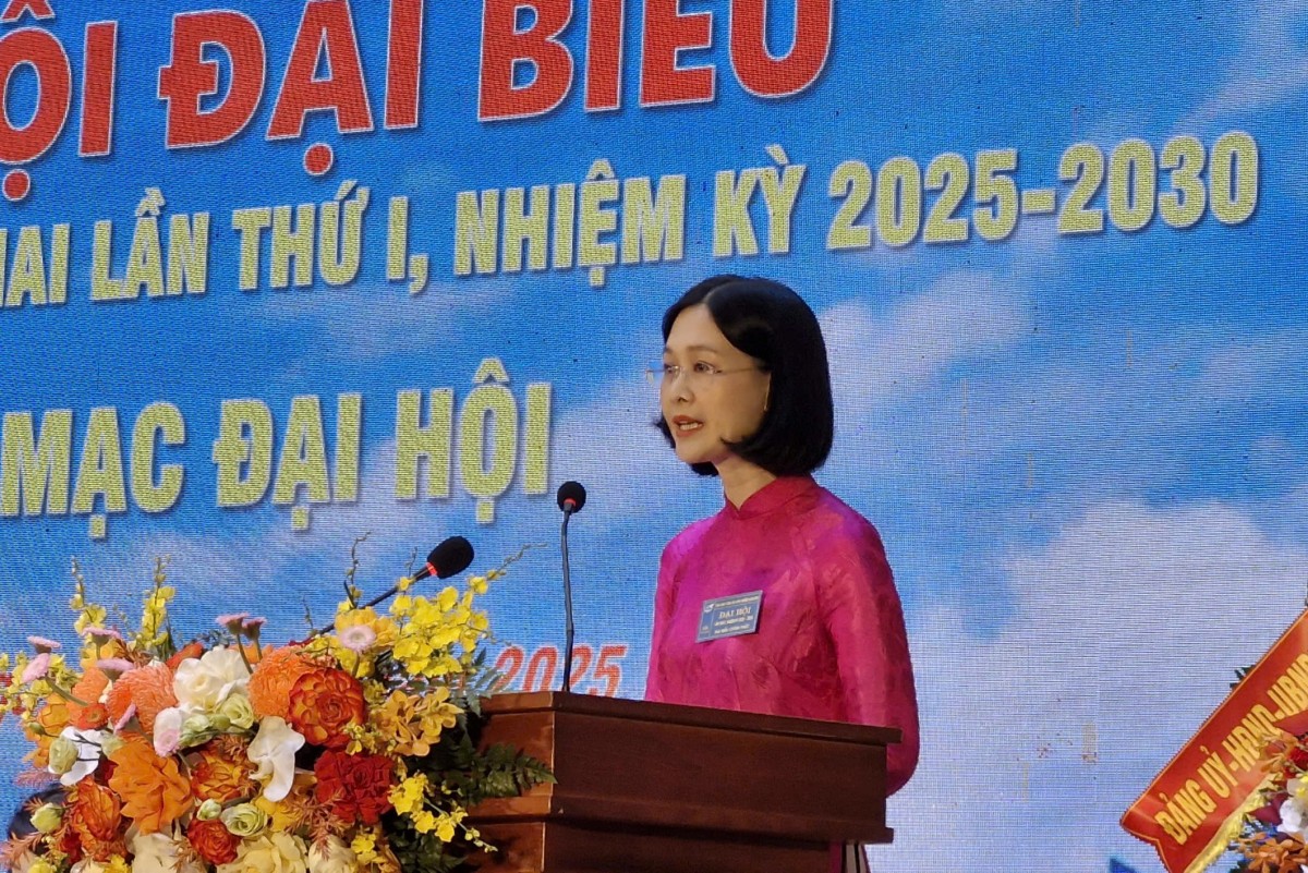 Bà Nguyễn Thị Thu Hà là Chủ tịch Hội Liên hiệp Phụ nữ phường Bạch Mai