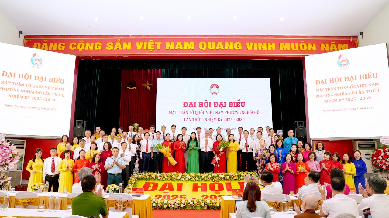 Đại hội Mặt trận Tổ quốc phường Nghĩa Đô: Phát hy sức mạnh đại đoàn kết, xây dựng phường văn minh Đại hội Mặt trận Tổ quốc phường Nghĩa Đô: Phát hy sức mạnh đại đoàn kết, xây dựng phường văn minh