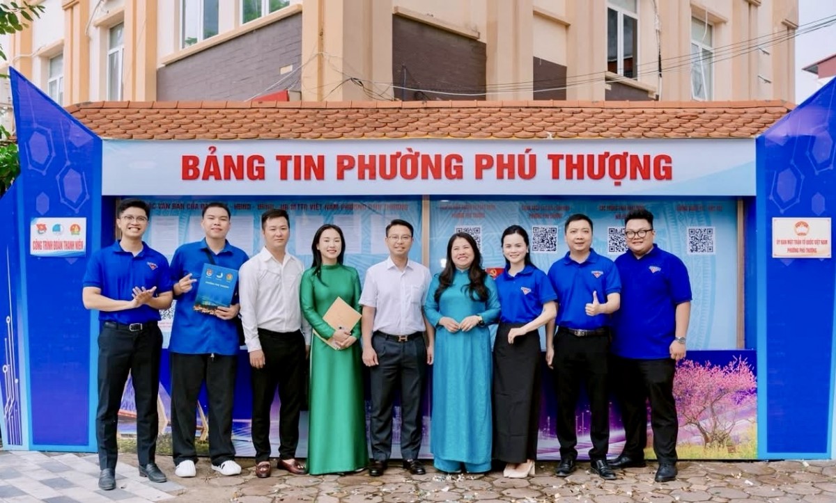 Thanh niên Phú Thượng: Khánh thành công trình chào mừng Đại hội Mặt trận Tổ quốc