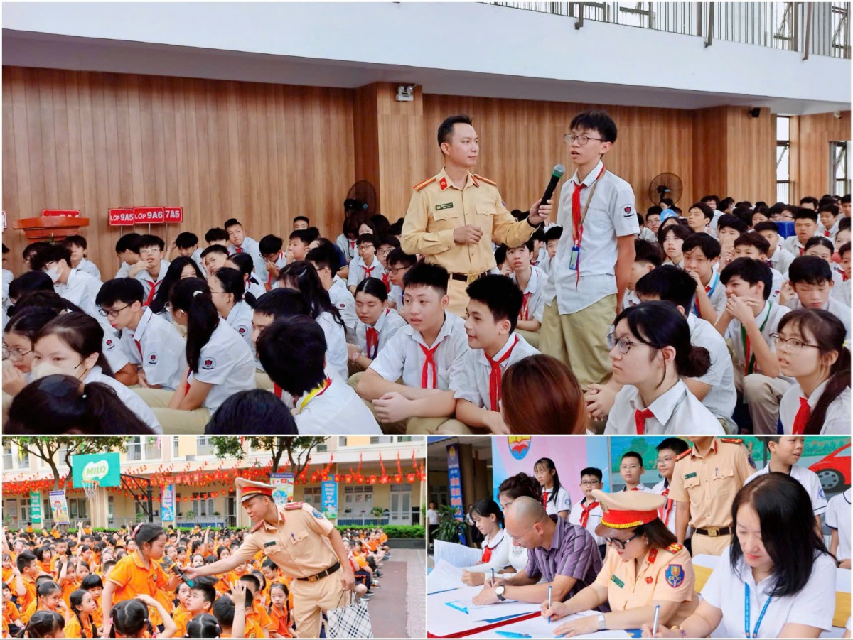 Hà Nội: Học sinh, giáo viên chung tay xây dựng văn hóa giao thông