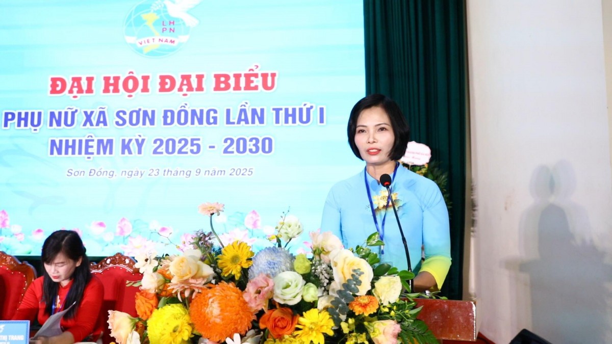 Phụ nữ xã Sơn Đồng đoàn kết, sáng tạo, vượt khó khăn, thách thức