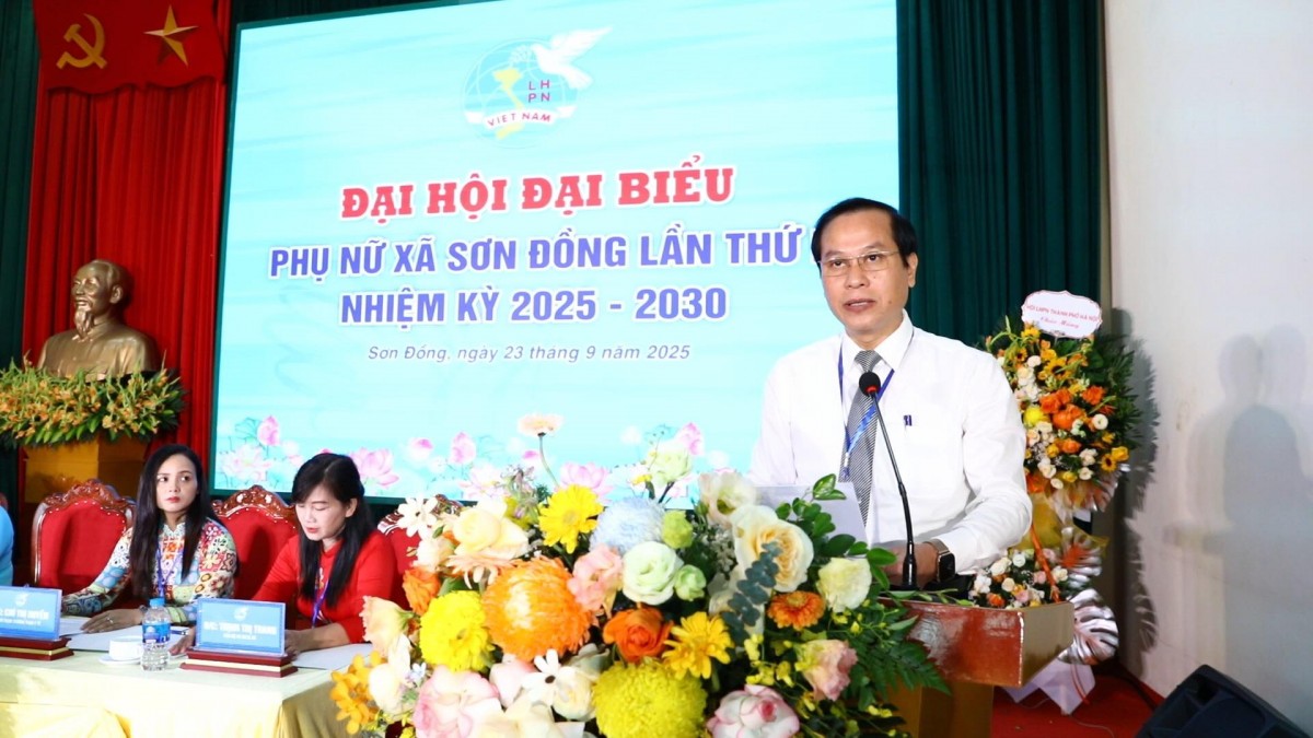 Phụ nữ xã Sơn Đồng đoàn kết, sáng tạo, vượt khó khăn, thách thức