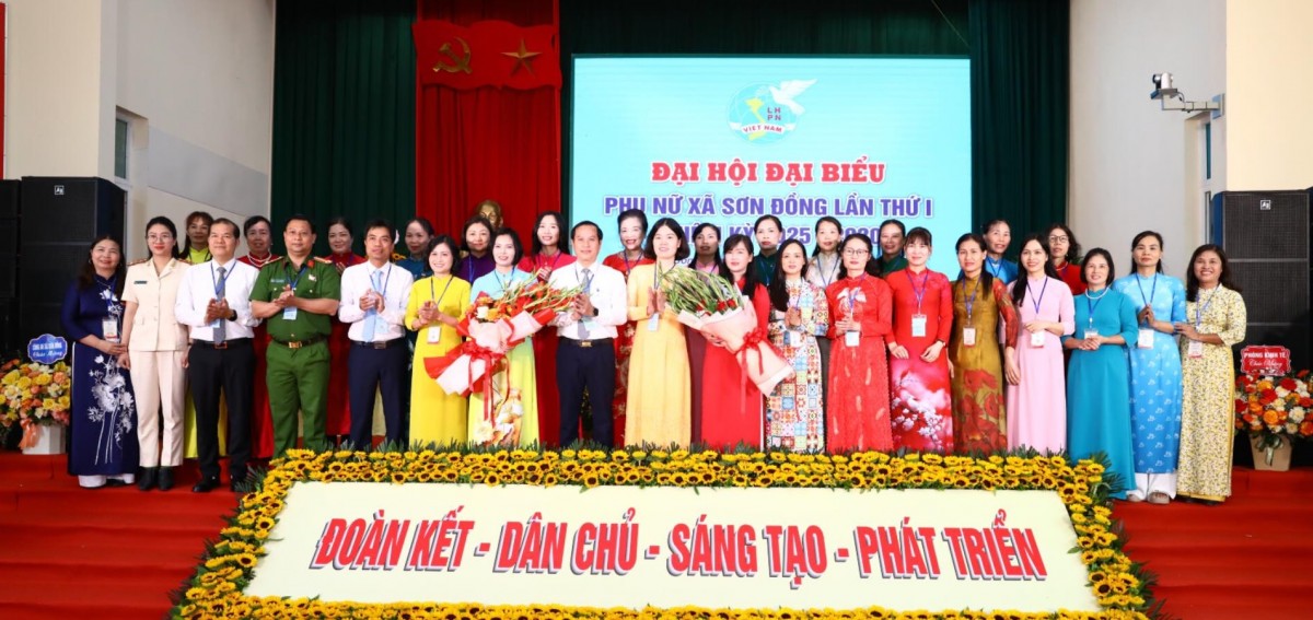 Phụ nữ xã Sơn Đồng đoàn kết, sáng tạo, vượt khó khăn, thách thức