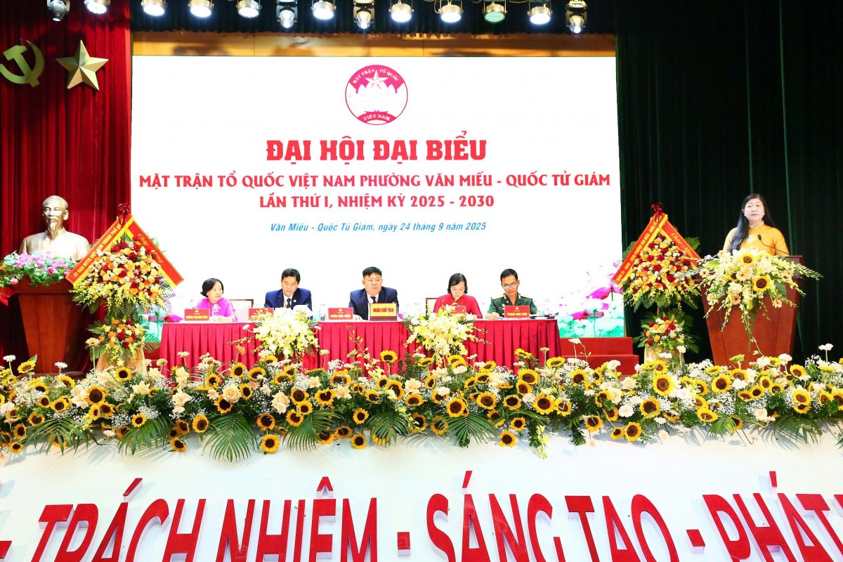 Phát huy truyền thống, sức mạnh đoàn kết, xây dựng phường Văn Miếu - Quốc Tử Giám phát triển toàn diện