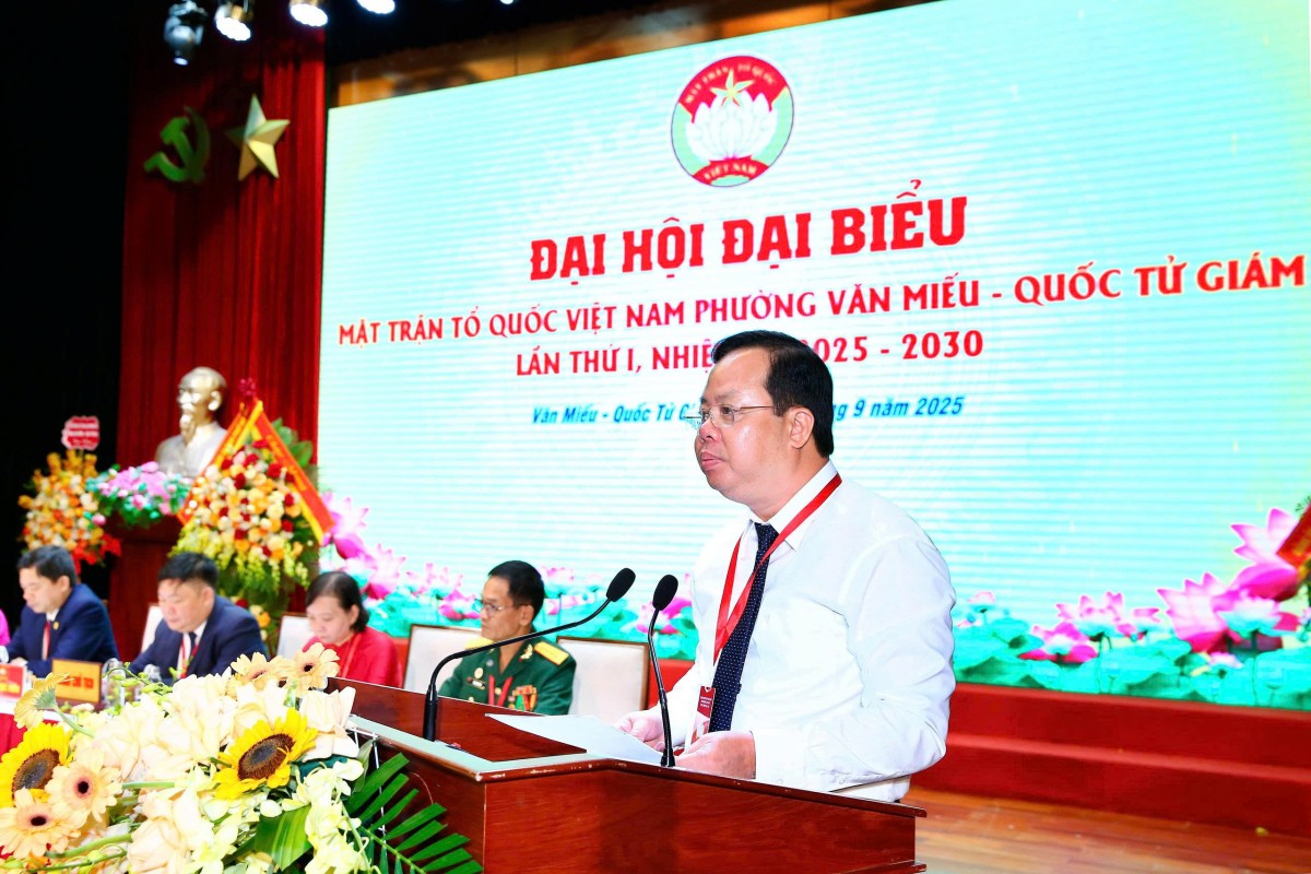 Phát huy truyền thống, sức mạnh đoàn kết, xây dựng phường Văn Miếu - Quốc Tử Giám phát triển toàn diện