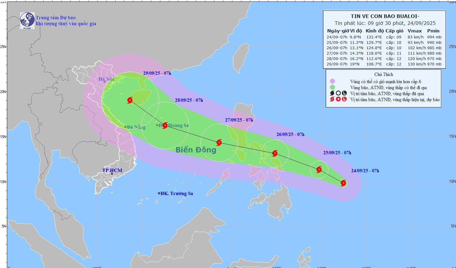 Bão chồng bão: Ragasa áp sát đất liền, Biển Đông sắp đón thêm bão mạnh