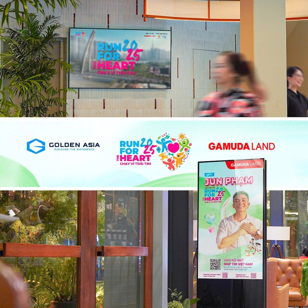 Golden Asia Media - Thương hiệu đồng hành cùng chương trình Chạy vì trái tim 2025