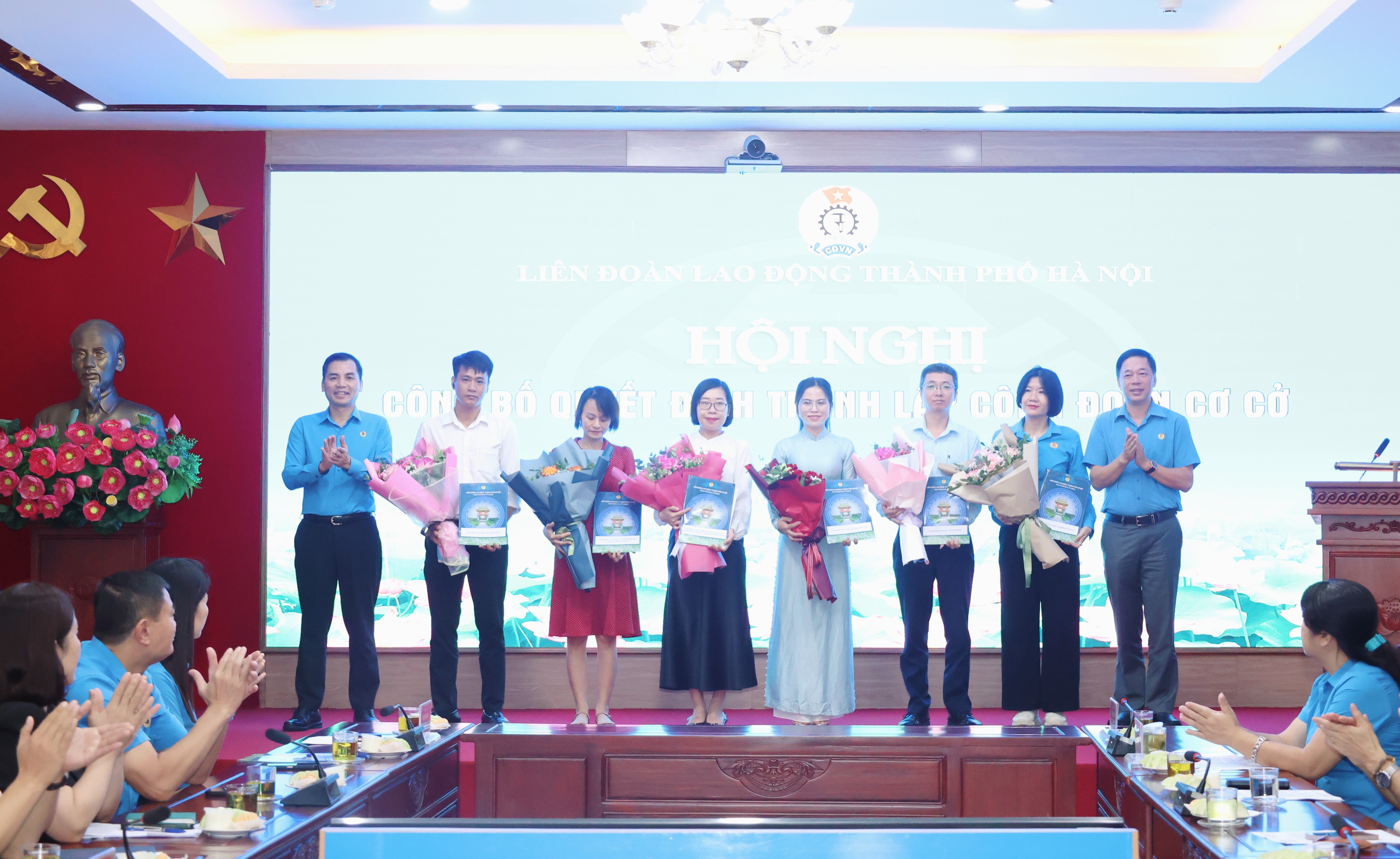 Liên đoàn Lao động thành phố Hà Nội thành lập 34 Công đoàn cơ sở