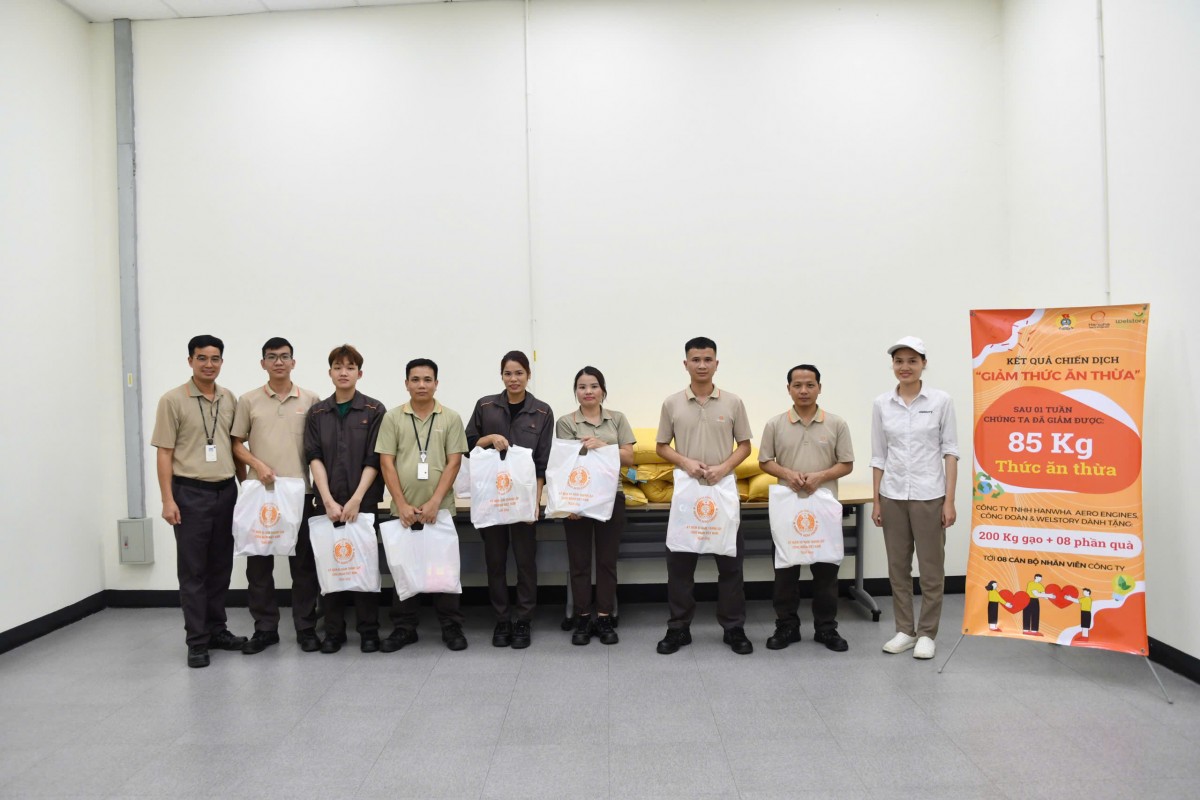 Công đoàn Công ty TNHH Hanwha Aero Engines: Chăm lo để người lao động gắn bó lâu dài