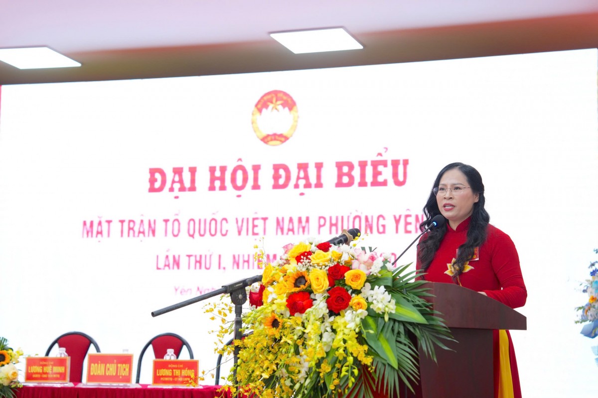 Đại hội MTTQ Việt Nam phường Yên Nghĩa: Khơi dậy tinh thần yêu nước, phát huy sức mạnh đoàn kết toàn dân