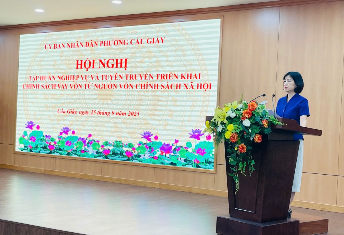 Cầu Giấy: Hơn 150 cán bộ tham gia tập huấn nghiệp vụ tín dụng chính sách Cầu Giấy: Hơn 150 cán bộ tham gia tập huấn nghiệp vụ tín dụng chính sách