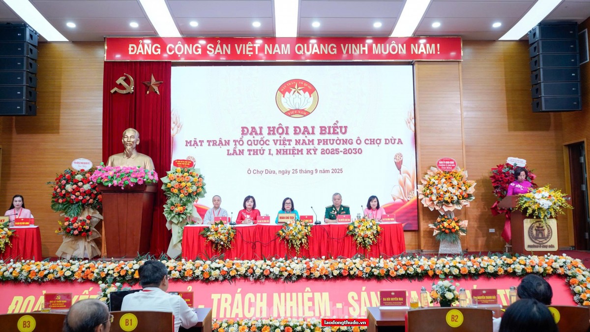 MTTQ phường Ô Chợ Dừa: Khẳng định vai trò cầu nối vững chắc sau sắp xếp đơn vị hành chính