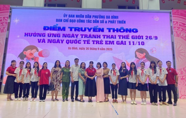 Phường Ba Đình tổ chức Điểm truyền thông hưởng ứng Ngày Quốc tế trẻ em gái (11/10) Phường Ba Đình tổ chức Điểm truyền thông hưởng ứng Ngày Quốc tế trẻ em gái (11/10)