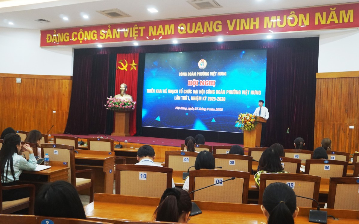 Ngày 3/10, Công đoàn phường Việt Hưng tổ chức Đại hội điểm