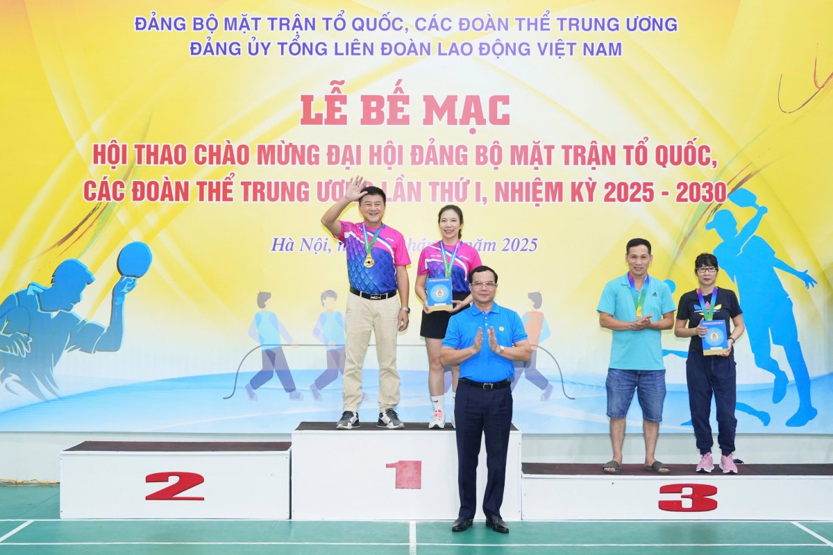 Bế mạc Hội thao chào mừng Đại hội Đảng bộ MTTQ, các đoàn thể Trung ương