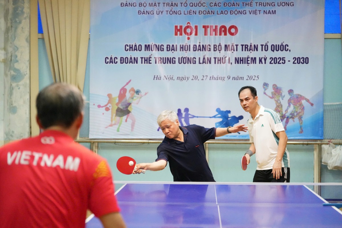 Bế mạc Hội thao chào mừng Đại hội Đảng bộ MTTQ, các đoàn thể Trung ương