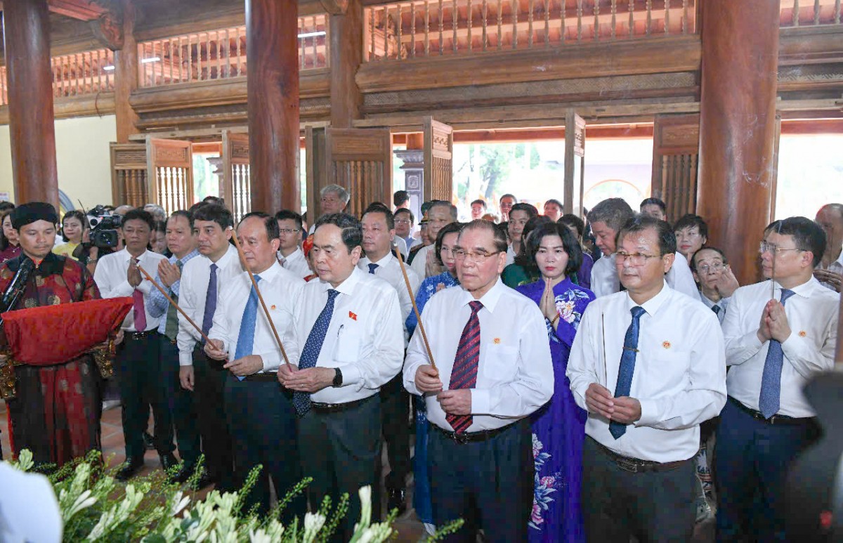 Chủ tịch Quốc hội: Khu lưu niệm Bùi Bằng Đoàn là địa chỉ đỏ tiếp nối tinh thần thượng tôn Hiến pháp