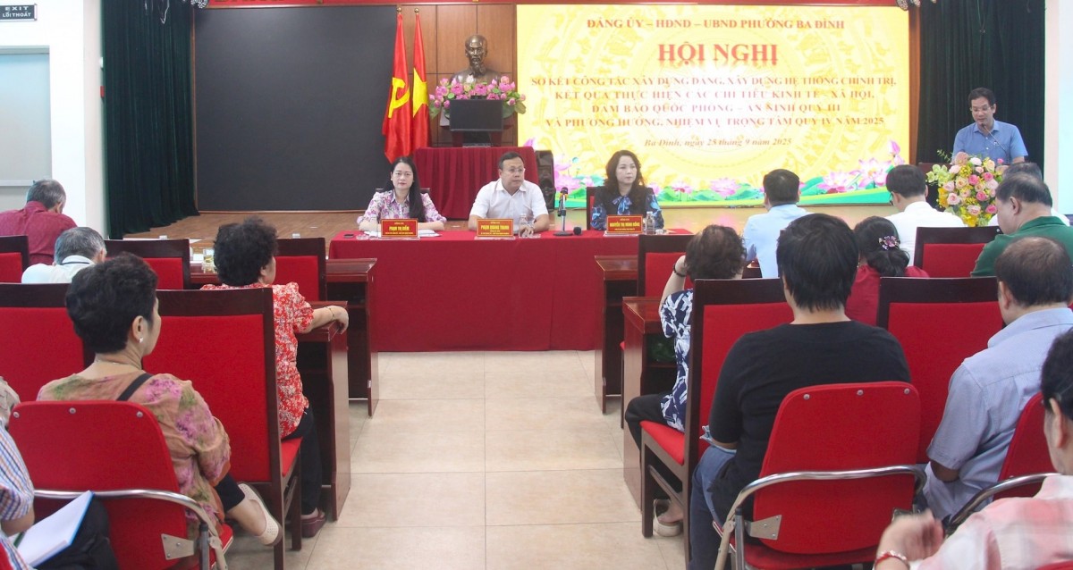 Phường Ba Đình đẩy mạnh tuyên truyền chào mừng Đại hội lần thứ XVIII Đảng bộ thành phố Hà Nội Phường Ba Đình đẩy mạnh tuyên truyền chào mừng Đại hội lần thứ XVIII Đảng bộ thành phố Hà Nội