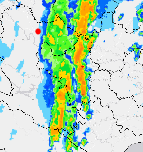 Cảnh báo dông, sét khu vực nội thành Hà Nội ngày 30/9