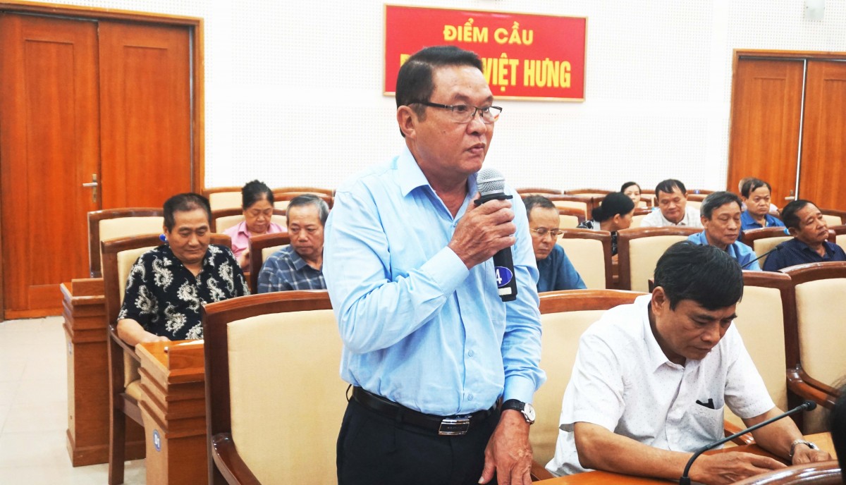 Ủy ban MTTQ Việt Nam phường Việt Hưng phản biện vào dự thảo 4 chương trình cấp ủy Khóa I