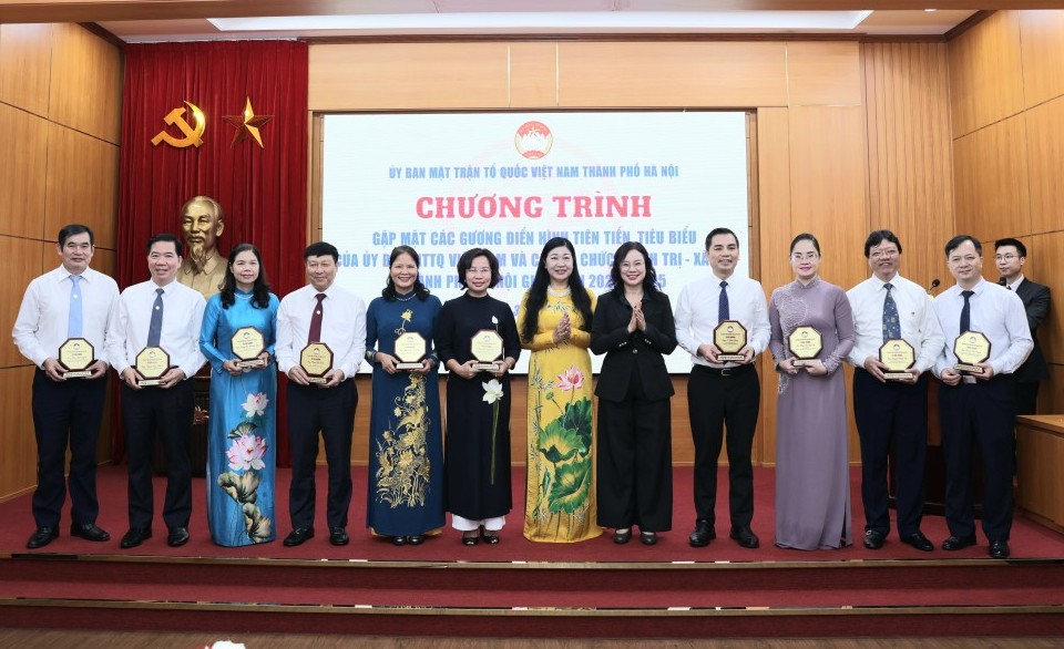 Ủy ban MTTQ Việt Nam thành phố Hà Nội tôn vinh 80 điển hình tiên tiến giai đoạn 2020 - 2025