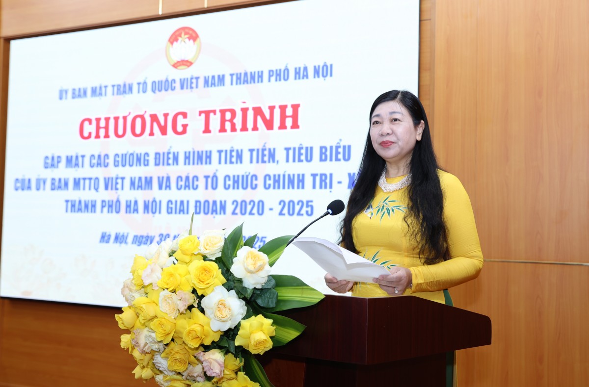 Ủy ban MTTQ Việt Nam thành phố Hà Nội tôn vinh 80 điển hình tiên tiến giai đoạn 2020 - 2025