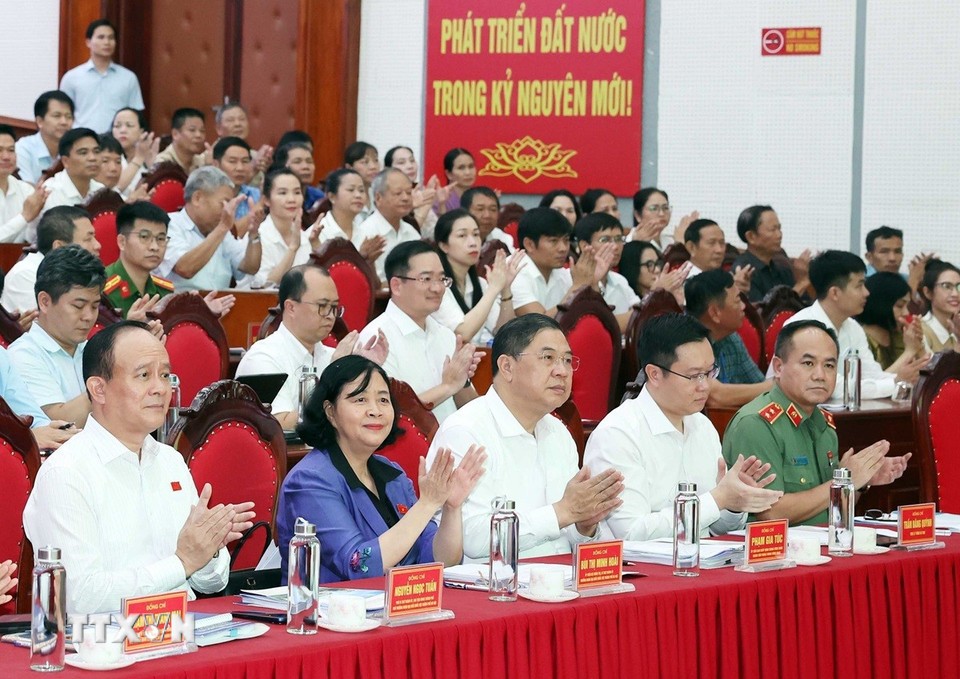 Tổng Bí thư Tô Lâm tiếp xúc cử tri Đơn vị bầu cử số 10, thành phố Hà Nội