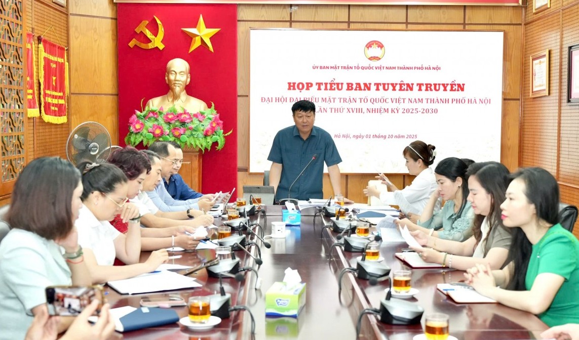 Tuyên truyền đậm nét về Đại hội đại biểu MTTQ Việt Nam thành phố Hà Nội lần thứ XVIII