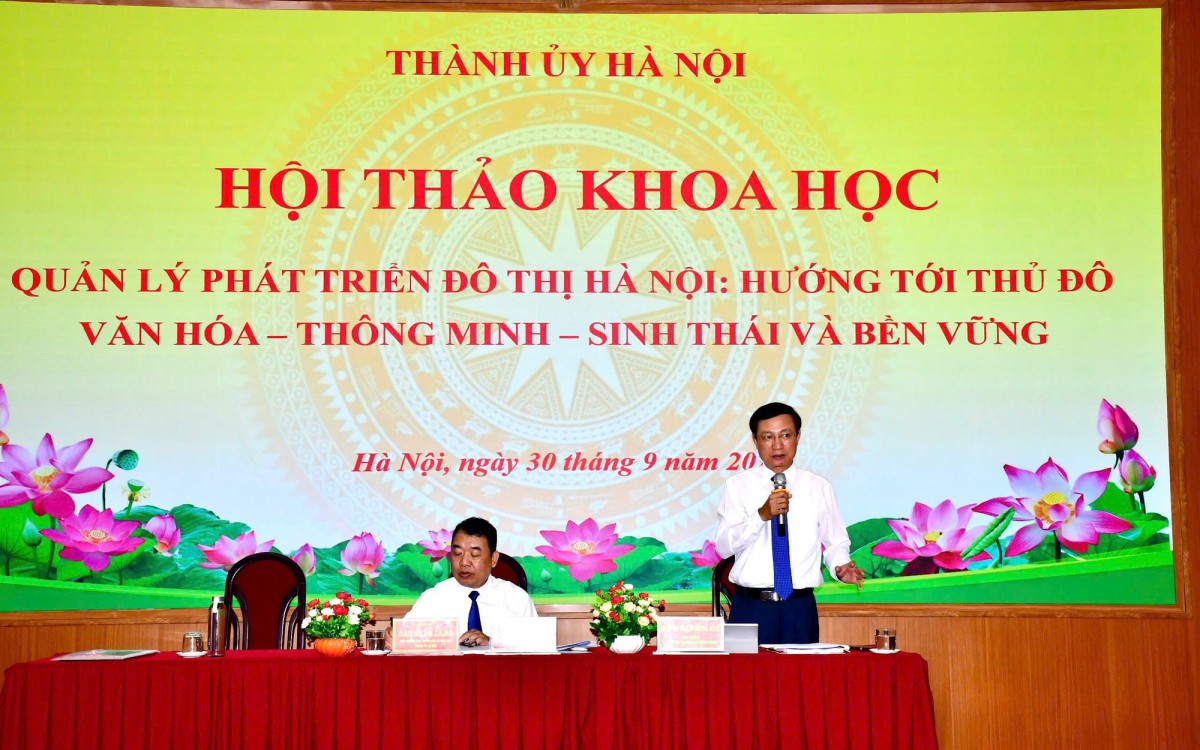 Hướng tới Thủ đô văn hóa - thông minh - sinh thái và bền vững