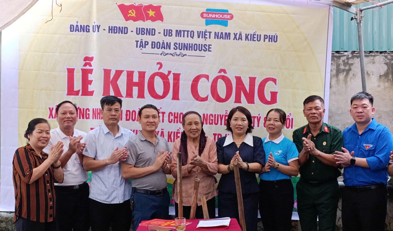 Kiều Phú: Khởi công xây nhà Đại đoàn kết cho hội viên người cao tuổi khó khăn