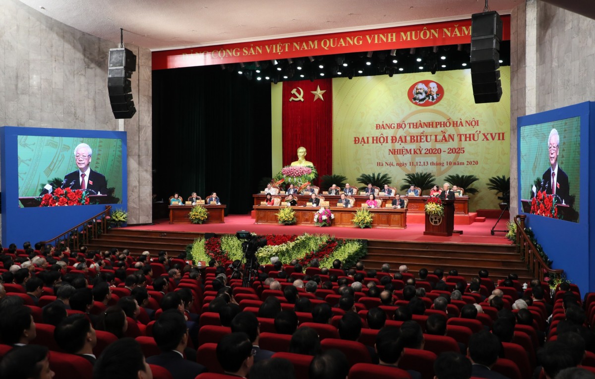 Đại hội đại biểu lần thứ XVII Đảng bộ thành phố Hà Nội, nhiệm kỳ 2020-2025.
