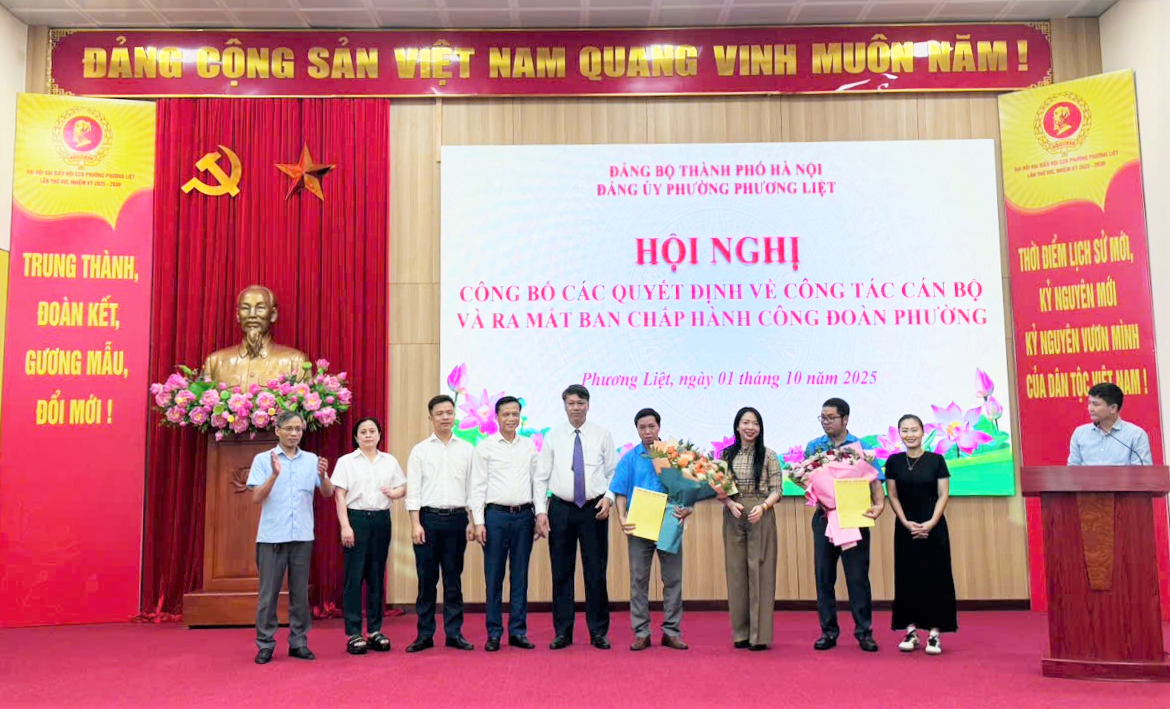 Công đoàn phường Phương Liệt khẩn trương chuẩn bị Đại hội lần thứ I, nhiệm kỳ 2025 - 2030