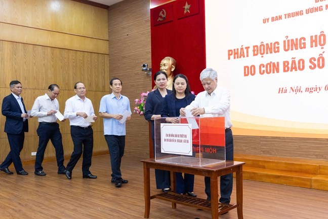 Đoàn Chủ tịch Ủy ban Trung ương MTTQ Việt Nam phát động ủng hộ đồng bào bị thiệt hại do cơn bão số 10