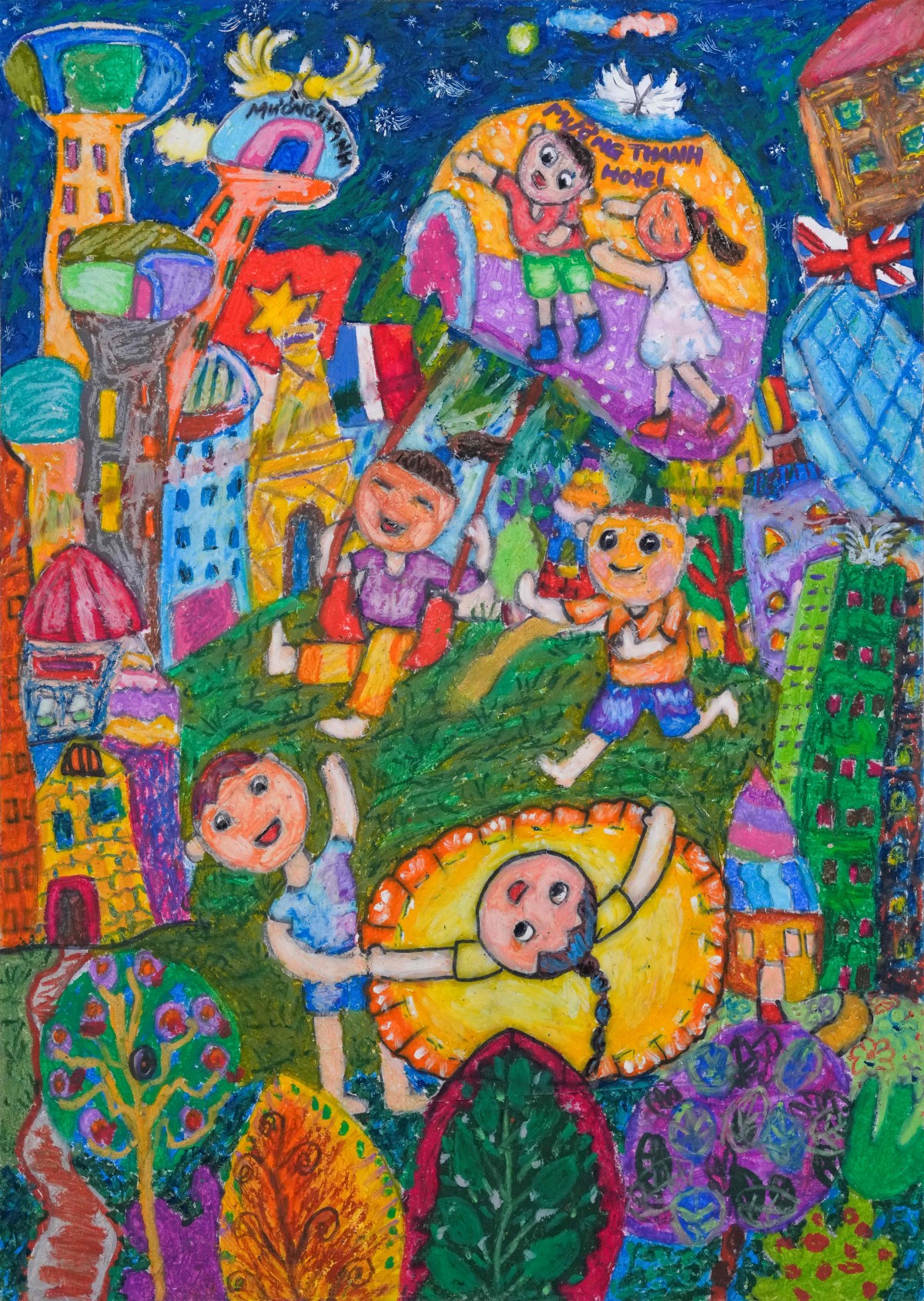 Giải nhất mùa 3 cuộc thi vẽ tranh Du lịch cùng Mường Thanh (Ảnh: BTC).