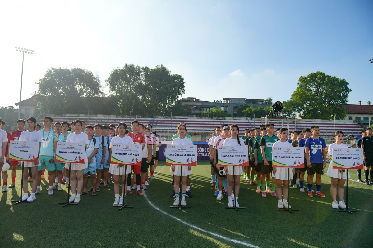 Giải Bóng đá công nhân, viên chức Việt Nam 2025 chính thức khởi tranh mùa giải thứ ba Giải Bóng đá công nhân, viên chức Việt Nam 2025 chính thức khởi tranh mùa giải thứ ba